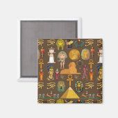 Oude Egyptische Hieroglyphic — Patroonsymbool Magneet (Voorkant / Achterkant)