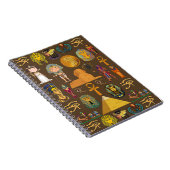 Oude Egyptische Hieroglyphic — Patroonsymbool Notitieboek (Rechterzijde)