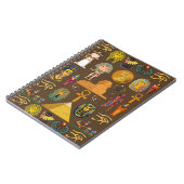 Oude Egyptische Hieroglyphic — Patroonsymbool Notitieboek (Linkerzijde)