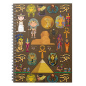 Oude Egyptische Hieroglyphic — Patroonsymbool Notitieboek (Voorkant)