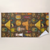 Oude Egyptische Hieroglyphic — Patroonsymbool Strandlaken (Voorkant)