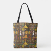 Oude Egyptische Hieroglyphic — Patroonsymbool Tote Bag (Achterkant)