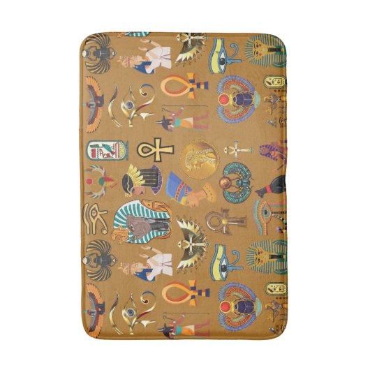 Oude Egyptische Hieroglyphic - Pattern Hieroglyphi Badmat (Voorkant Verticaal)