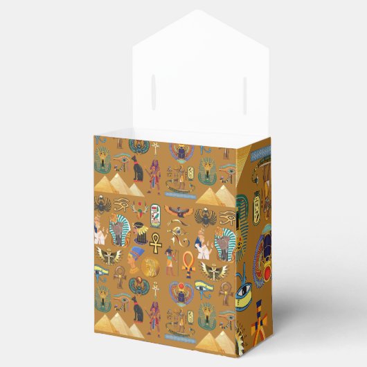 Oude Egyptische Hieroglyphic - Pattern Hieroglyphi Bedankdoosjes (Geopend)
