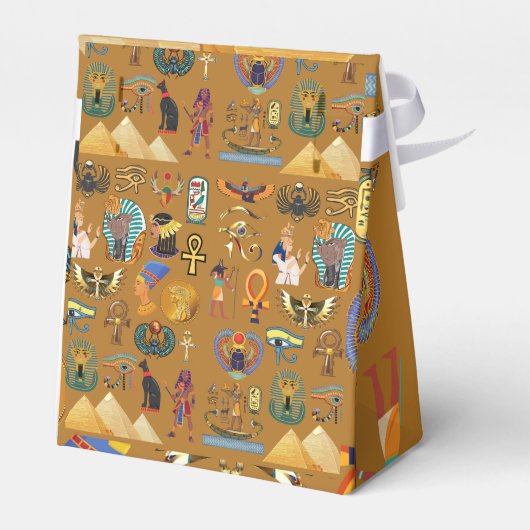 Oude Egyptische Hieroglyphic - Pattern Hieroglyphi Bedankdoosjes (Achterkant)