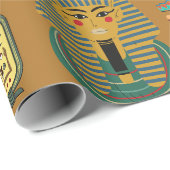 Oude Egyptische Hieroglyphic - Pattern Hieroglyphi Cadeaupapier (Rol Hoek)