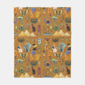 Oude Egyptische Hieroglyphic - Pattern Hieroglyphi Fleece Deken (Voorkant)
