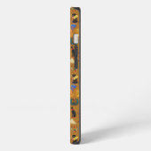Oude Egyptische Hieroglyphic - Pattern Hieroglyphi iPhone Hoesje (Linkerkant)
