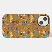 Oude Egyptische Hieroglyphic - Pattern Hieroglyphi iPhone Hoesje (Achterkant horizontaal)