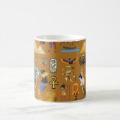 Oude Egyptische Hieroglyphic - Pattern Hieroglyphi Koffiemok (Center)