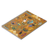 Oude Egyptische Hieroglyphic - Pattern Hieroglyphi Notitieboek (Linkerzijde)
