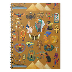 Oude Egyptische Hieroglyphic - Pattern Hieroglyphi Notitieboek