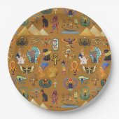 Oude Egyptische Hieroglyphic - Pattern Hieroglyphi Papieren Bordje (Voorkant)