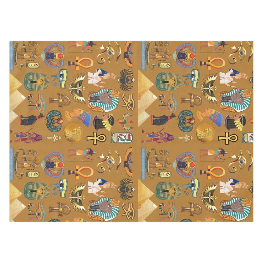Oude Egyptische Hieroglyphic - Pattern Hieroglyphi Tafelkleed (Voorkant (Horizontaal))