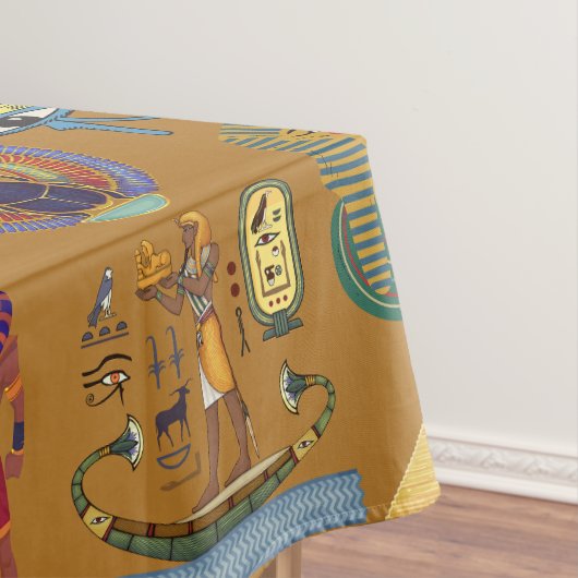 Oude Egyptische Hieroglyphic - Pattern Hieroglyphi Tafelkleed (Voorbeeld)