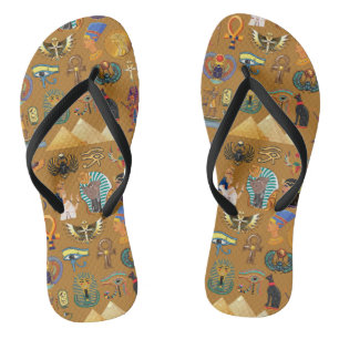 Oude Egyptische Hieroglyphic - Pattern Hieroglyphi Teenslippers