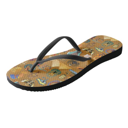 Oude Egyptische Hieroglyphic - Pattern Hieroglyphi Teenslippers (Schuin)