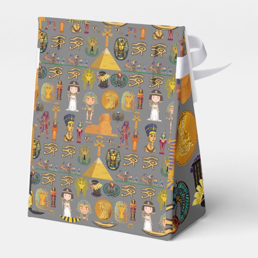 Oude Egyptische Hieroglyphic - Pattern Pharaoh Bedankdoosjes (Achterkant)
