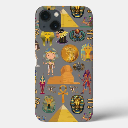 Oude Egyptische Hieroglyphic - Pattern Pharaoh Case-Mate iPhone Case (Achterkant)