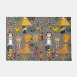Oude Egyptische Hieroglyphic - Pattern Pharaoh Deurmat