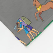 Oude Egyptische Hieroglyphic - Pattern Pharaoh Fleece Deken (Hoek)