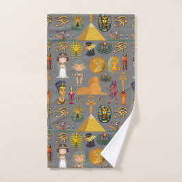 Oude Egyptische Hieroglyphic - Pattern Pharaoh Handdoek