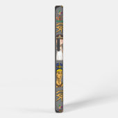 Oude Egyptische Hieroglyphic - Pattern Pharaoh iPhone Hoesje (Rechterkant)
