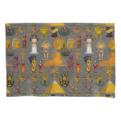 Oude Egyptische Hieroglyphic - Pattern Pharaoh Kussensloop (Voorkant-Links)