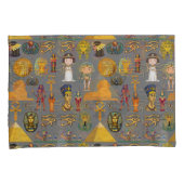 Oude Egyptische Hieroglyphic - Pattern Pharaoh Kussensloop (Voorkant-Rechts)