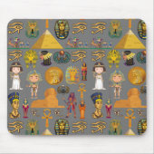 Oude Egyptische Hieroglyphic - Pattern Pharaoh Muismat (Voorkant)