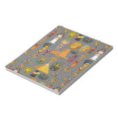 Oude Egyptische Hieroglyphic - Pattern Pharaoh Notitieblok (Linkerzijde)