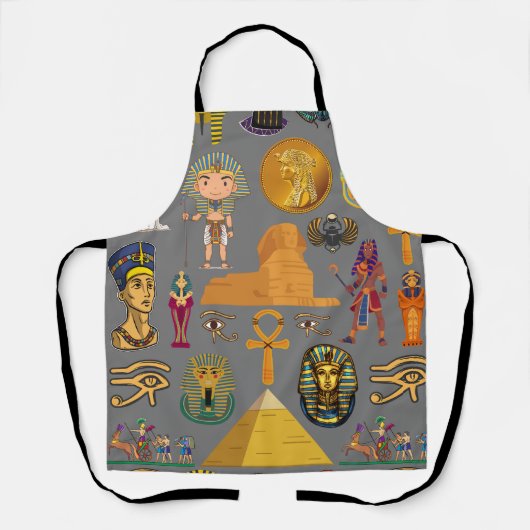 Oude Egyptische Hieroglyphic - Pattern Pharaoh Schort (Voorkant)