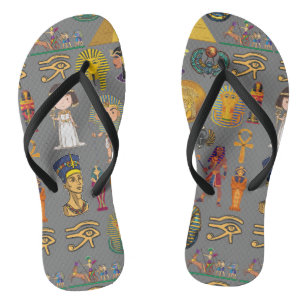 Oude Egyptische Hieroglyphic - Pattern Pharaoh Teenslippers