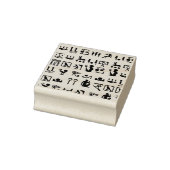 Oude Egyptische Hieroglyphics Art Rubberstempel (Stempel)