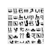 Oude Egyptische Hieroglyphics Art Rubberstempel (Afrduk)