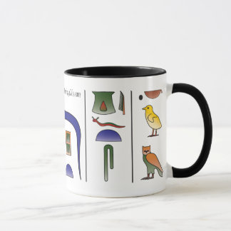 Oude Egyptische Hieroglyphikke Mok