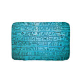 Oude Egyptische Hieroglyphs Blue Badmat (Voorkant)