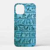 Oude Egyptische Hieroglyphs Blue Case-Mate iPhone Case (Achterkant)