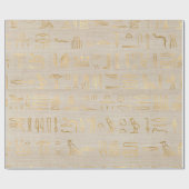 Oude Egyptische Hieroglyphs Cadeaupapier (Vlak)