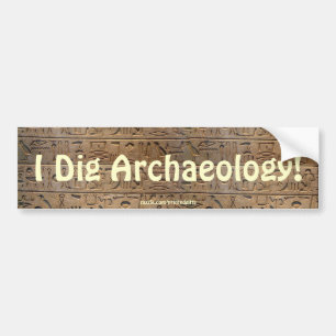 Oude Egyptische Hieroglyphs Designer Gift Bumpersticker