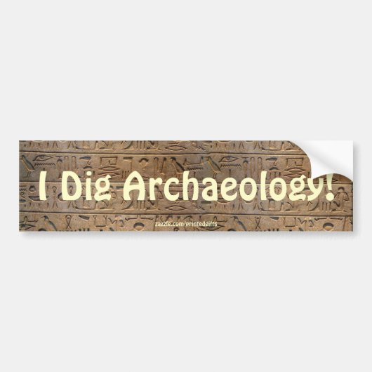 Oude Egyptische Hieroglyphs Designer Gift Bumpersticker (Voorkant)