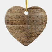 Oude Egyptische Hieroglyphs Designer Gift Keramisch Ornament (Voorkant)