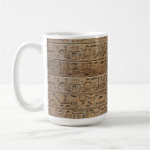 Oude Egyptische Hieroglyphs Designer Gift Koffiemok (Links)