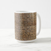 Oude Egyptische Hieroglyphs Designer Gift Koffiemok (Voorkant rechts)