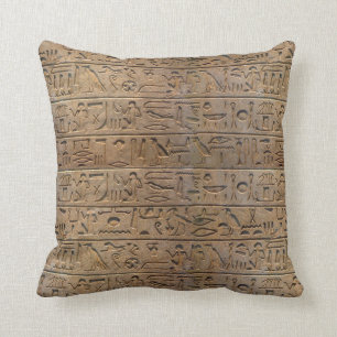 Oude Egyptische Hieroglyphs Designer Gift Kussen