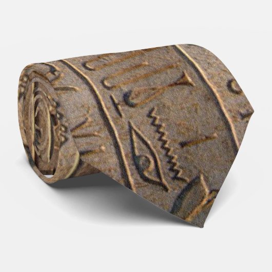 Oude Egyptische Hieroglyphs Designer Gift Stropdas (Opgerold)