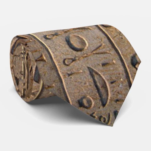 Oude Egyptische Hieroglyphs Designer Gift Stropdas (Opgerold)