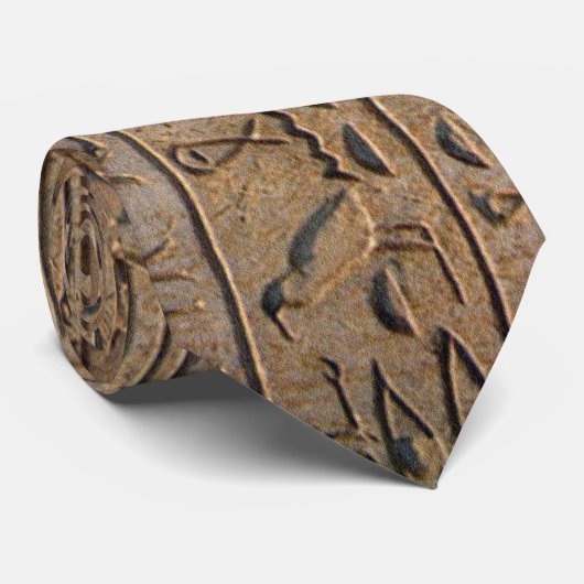 Oude Egyptische Hieroglyphs Designer Gift Stropdas (Opgerold)