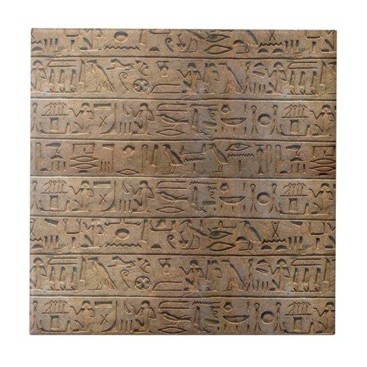 Oude Egyptische Hieroglyphs Designer Gift Tegeltje (Voorkant)