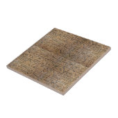 Oude Egyptische Hieroglyphs Designer Gift Tegeltje (Zijkant)
